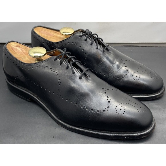 Allen Edmonds Black Fairfax Wholecut Wingtip Oxford Dress Shoes Mens 8 Fast Ship main image 5
